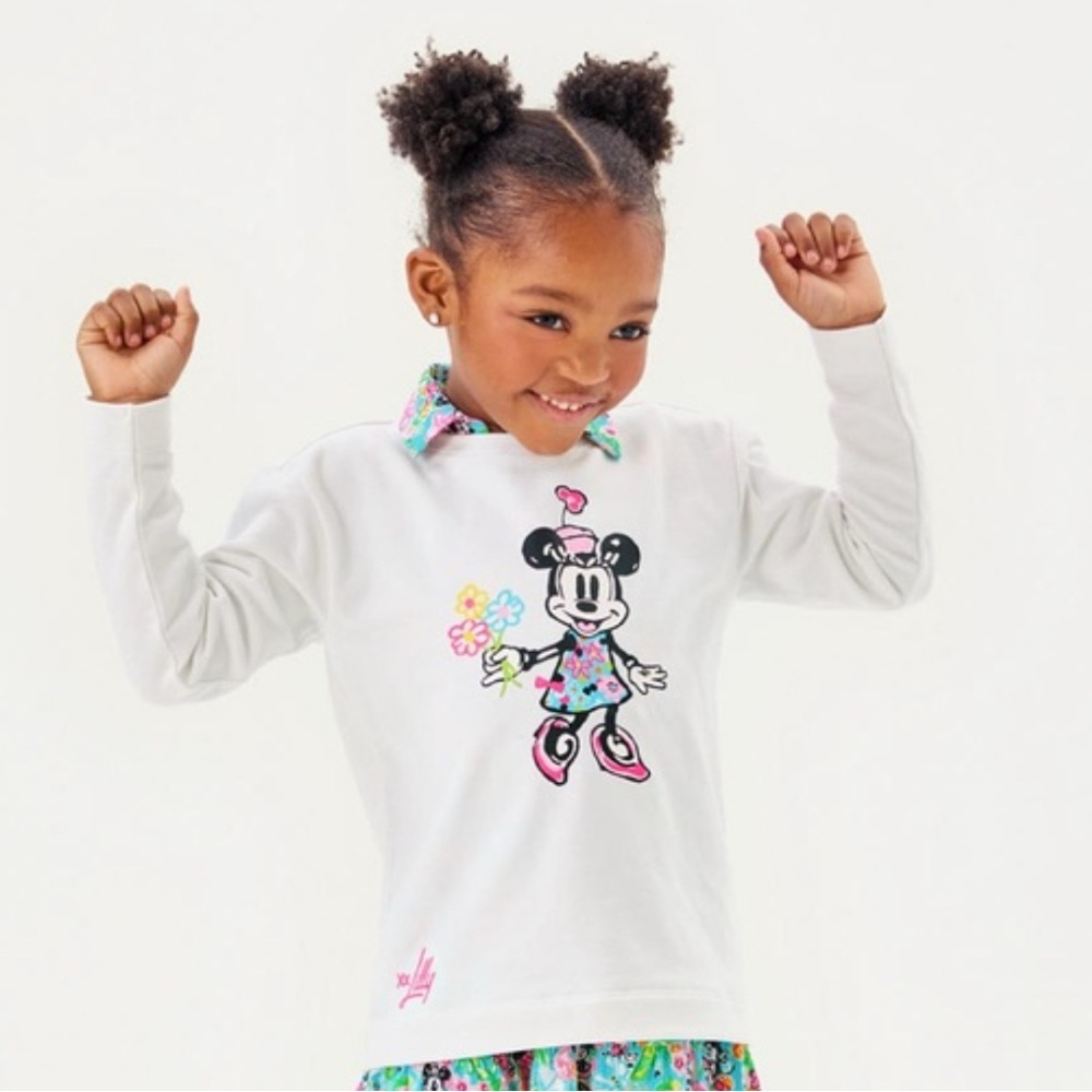 NWT: Lily Pulitzer Lily hearts Disney girls sweater shirt size 8-10